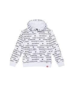 New Balance Kids Core All Over Print Fleece Hoodie (Big Kids)