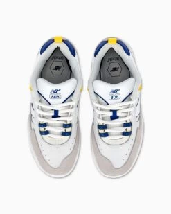 New Balance Numeric Skateboard Shoes 808 Tiago Lemos White/Royal -New Balance Online Store NM808WBY 4 03760.1669155962